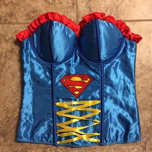 Halloween Costume Sexy Supergirl Corset